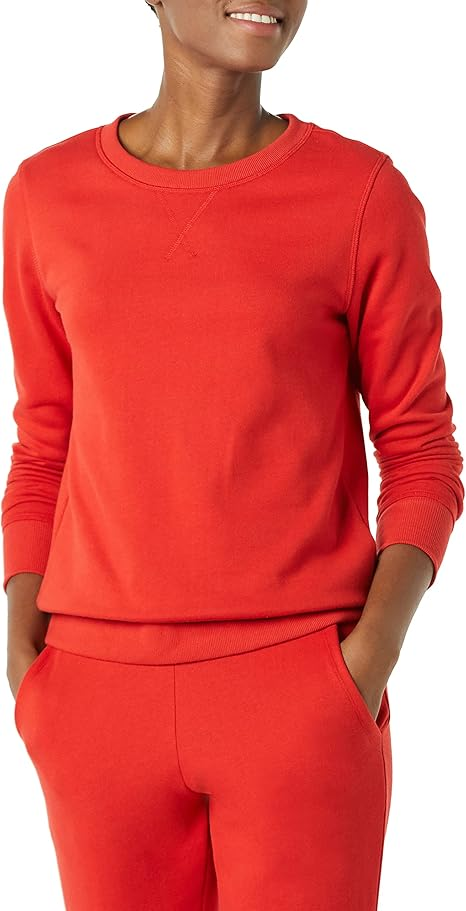 Felpa Girocollo in Pile (Disponibile nelle Taglie Forti) Donna