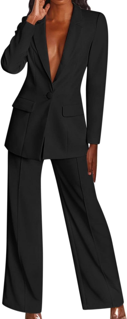 Tailleur Donna Pantaloni e Giacca Taglie Forti Elegante